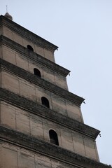 Giant Wild Goose Pagoda in Xi'an，China