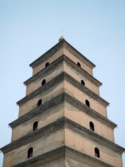 Giant Wild Goose Pagoda in Xi'an，China