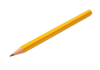 Pencil isolated on white or transparent background. PNG