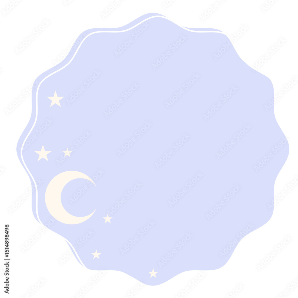 Poster graphic baby speech bubble soft colored backdrop icon. pastel childish dreamy symbol silhouette. dra