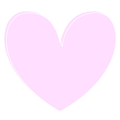 Pink Romantic heart Frame with Outline Border Icon. Wedding, valentine Day, Baby Shower Party Decoration Design. Cute kawaii Happy Positive Element Symbol.