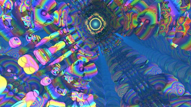 Mandalas Tunnel 05 - Fractal Landscapes H.264 high quality loop