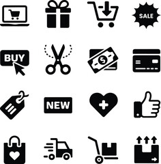 Ecommerce and Shopping Icons Set