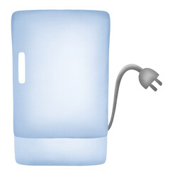 fridge hand drawn transparency illustration 
