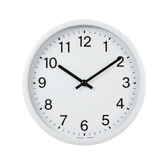 Simple White Wall Clock: Minimalist Timepiece Design