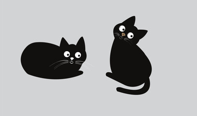 Cat emoji icon vector image.