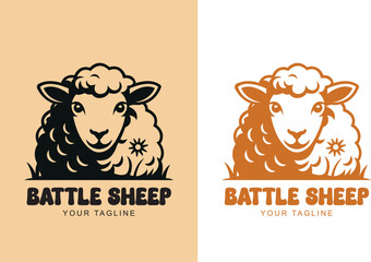 Cute Sheep Logo – Adorable Animal Mascot for Kids, Farms & Brands