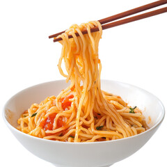 Tomato and Peppers Sauce Spaghetti Dish in a Greek Restaurant in Athens