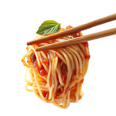 Tomato and Peppers Sauce Spaghetti Dish in a Greek Restaurant in Athens