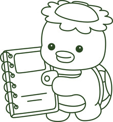 Outline of Kawaii japanese mythology Kappa sticker cute.
Coloring pages of Cute kappa mascot ghost japanese.