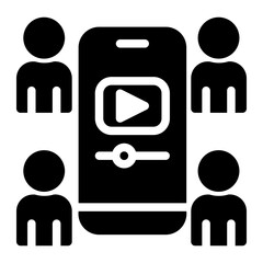 mobile marketing icon