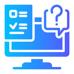 Interactive Content — quizzes or polls on a webpage icon