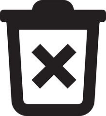 Obraz premium Delete icon design