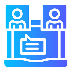 Fototapeta premium Virtual Events Marketing icon