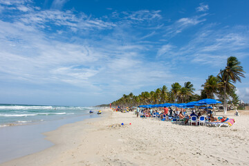 Playa El Agua, Margarita Island, Venezuela’s golden sands and turquoise waters