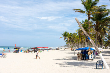 Playa El Agua, Margarita Island, Venezuela’s golden sands and turquoise waters