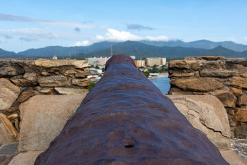 Fortin de La Galera Fort in Juan Griego,  Margarita Island. Fort built in the 17th century