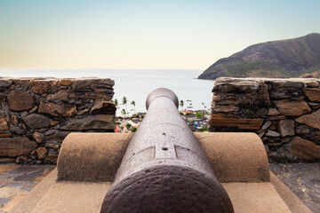 Fortin de La Galera Fort in Juan Griego,  Margarita Island. Fort built in the 17th century