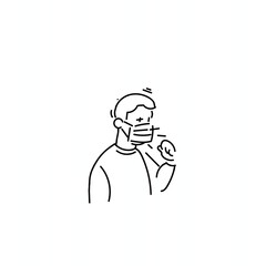 vector illustration of a man