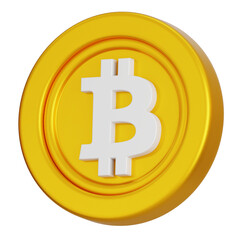 Obraz premium Bitcoin Icon 3D