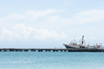Fishing Ship at Pampatar port in Margarita Island, Venezuela
