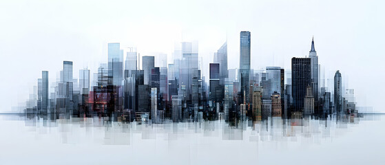 Abstract Cityscape Panorama