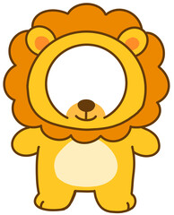 사자 인형 프레임 