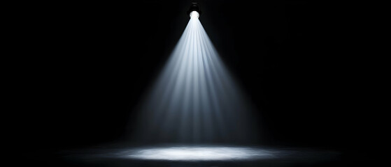 Spotlight Illuminating Empty Stage