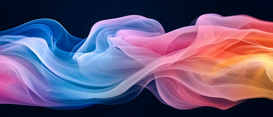 Abstract Colorful Flowing Design