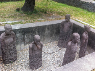 monument sur l'esclavage à Zanzibar en Tanzanie