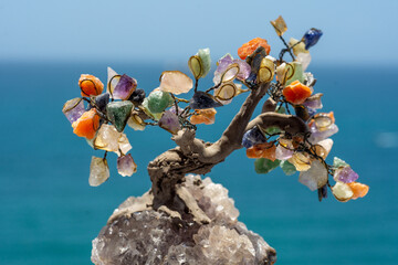 Healing crystal and gemstone tree named Tree of Life