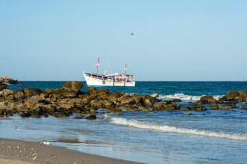 Fishing Ship at Pampatar port in Margarita Island, Venezuela