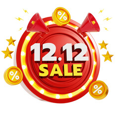 12.12 flash sale Promotion 3D Rendering