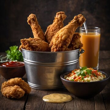 fried chicken and nuggets