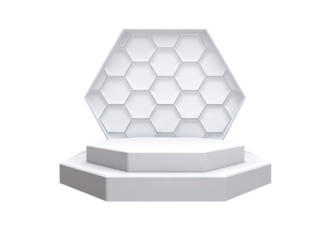 Hexagonal podium design