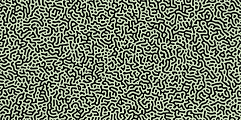 Abstract Reaction-diffusion Turing pattern natural texture green gradient color scheme. Linear design with biological algorithm psychedelic background. Reaction-diffusion or truing patter	