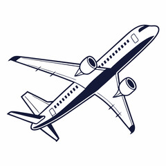 vector illustration of airplane