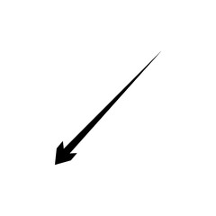 silhouette of a arrow icon