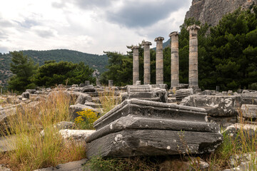 Priene is an Ionian city founded in Aydin Soke, approximately 100 km away from Selcuk-Ephesus.