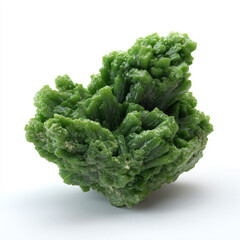 a green vegetable on a white surface