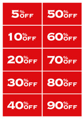 セールPOP 5%OFFから90%OFFまで 12