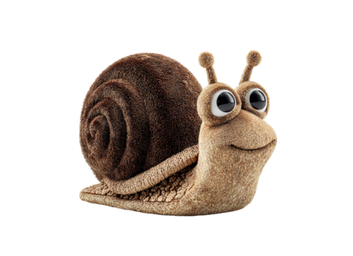 Plush snail toy
