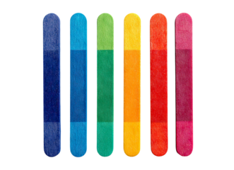 Rainbow Popsicle Sticks