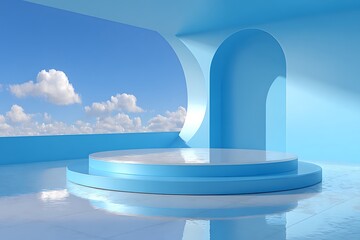 3d podium product display presentation platform for showing your products 