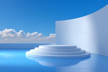 3d podium product display presentation platform for showing your products 