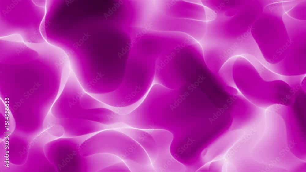 Poster abstract animated background with fluid pink plasma texture and glowing elastic motion, creating a e