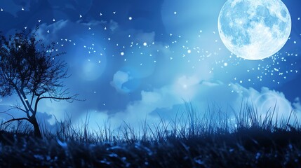 Naklejka premium Breathtaking Blue Background Landscape Images: Stunning Scenes of Coastal Cliffs, Mountain Peaks, and Serene Lakes Embedded in Vibrant Azure Hues, Ideal for Travel Brochures, Wallpaper Collections