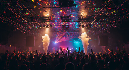 Electric Concert Atmosphere Crowd Energy and Stage Lighting Spectacle