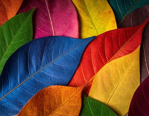 Vibrant colorful leaves