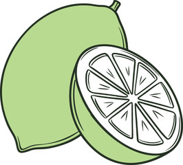 vector illustration of a lemon